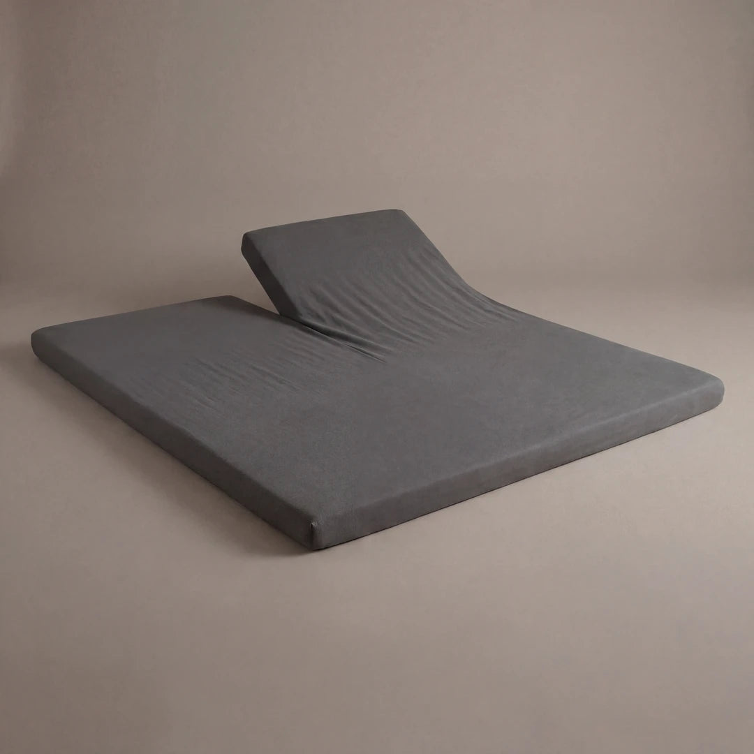 Jersey Essential splittopperhoeslaken Dark Grey