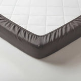 Antraciet 100% Katoensatijn Topper hoeslaken