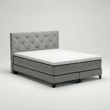 Wit 100% Katoensatijn Topper hoeslaken