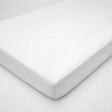 Wit 100% Katoensatijn Topper hoeslaken