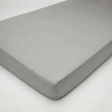 Zilvergrijs 100% Katoensatijn Topper hoeslaken