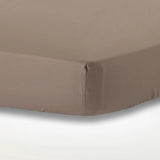 Taupe 100% Katoensatijn Topper hoeslaken