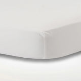 Wit 100% Katoensatijn Topper hoeslaken